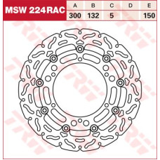 ТОРМОЗНОЙ ДИСК TRW (17100942) плавающий диск MSW224RAC RAC-DESIGN