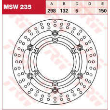 ТОРМОЗНОЙ ДИСК TRW (17100945) плавающий диск MSW235 -DESIGN