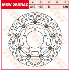 ТОРМОЗНОЙ ДИСК TRW (17100959) плавающий диск MSW255RAC RAC-DESIGN