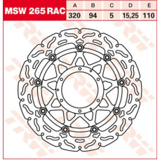 ТОРМОЗНОЙ ДИСК TRW (17100964) плавающий диск MSW265RAC RAC-DESIGN