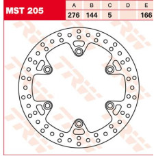 ТОРМОЗНОЙ ДИСК TRW (17100969) перёд MST205 ROUND FIXED 276