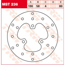 ТОРМОЗНОЙ ДИСК TRW (17100978) перёд зад MST236 ROUND FIXED 190