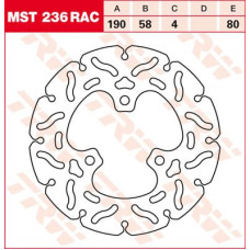 ТОРМОЗНОЙ ДИСК TRW (17100979) плавающий диск MST236RAC NON- RAC-DESIGN
