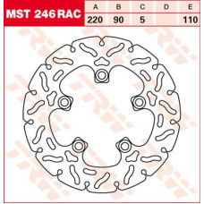 ТОРМОЗНОЙ ДИСК TRW (17100988) плавающий диск MST246RAC NON- RAC-DESIGN