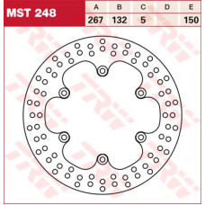 ТОРМОЗНОЙ ДИСК TRW (17100991) перёд зад MST248 ROUND FIXED 267