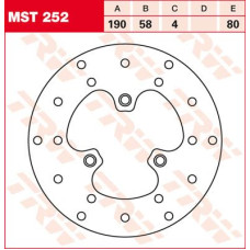 ТОРМОЗНОЙ ДИСК TRW (17100997) перёд зад MST252 ROUND FIXED 190