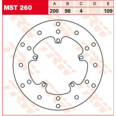 ТОРМОЗНОЙ ДИСК TRW (17101002) перёд зад MST260 ROUND FIXED 200