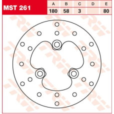 ТОРМОЗНОЙ ДИСК TRW (17101003) перёд зад MST261 ROUND FIXED 180