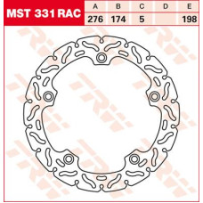 ТОРМОЗНОЙ ДИСК TRW (17101010) плавающий диск MST331RAC NON- RAC-DESIGN