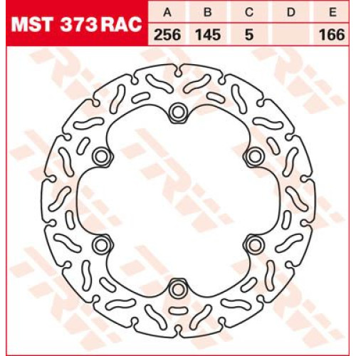 ТОРМОЗНОЙ ДИСК TRW (17101299) плавающий диск MST373RAC NON- RAC-DESIGN