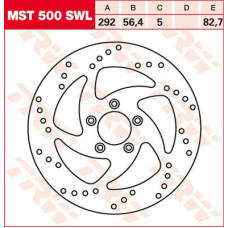 ТОРМОЗНОЙ ДИСК TRW (17102230) плавающий диск левая FRNT BRK DISC XL/BT SWPT NON- SWING-DESIGN
