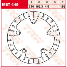 ТОРМОЗНОЙ ДИСК TRW (17102679) перёд FIX ROUND L/R ROUND FIXED 310