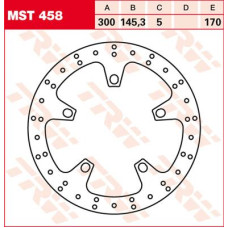 ТОРМОЗНОЙ ДИСК TRW (17102686) перёд FIX ROUND L/R ROUND FIXED 300