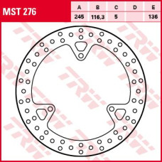 ТОРМОЗНОЙ ДИСК TRW (17103407) зад FIX ROUND ROUND FIXED 245