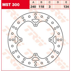 ТОРМОЗНОЙ ДИСК TRW (17110577) перёд MST300 ROUND FIXED 240