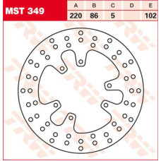 ТОРМОЗНОЙ ДИСК TRW (17110587) зад MST349 ROUND FIXED 220