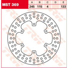 ТОРМОЗНОЙ ДИСК TRW (17110592) перёд зад MST369 ROUND FIXED 245