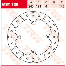 ТОРМОЗНОЙ ДИСК TRW (17110731) зад MST328 ROUND FIXED 240