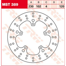 ТОРМОЗНОЙ ДИСК TRW (17110732) зад MST389 ROUND FIXED 230