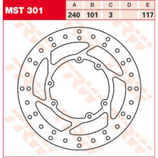 ТОРМОЗНОЙ ДИСК TRW (17110734) перёд MST301 ROUND FIXED 240