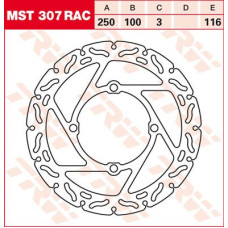 ТОРМОЗНОЙ ДИСК TRW (17110742) плавающий диск MST307RAC NON- RAC-DESIGN