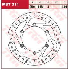ТОРМОЗНОЙ ДИСК TRW (17110746) 250 перёд MST311 ROUND FIXED