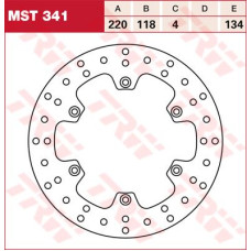 ТОРМОЗНОЙ ДИСК TRW (17110749) зад MST341 ROUND FIXED 220