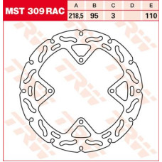 ТОРМОЗНОЙ ДИСК TRW (17110750) плавающий диск MST309RAC NON- RAC-DESIGN