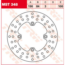 ТОРМОЗНОЙ ДИСК TRW (17110759) зад MST348 ROUND FIXED 190