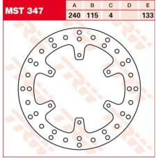 ТОРМОЗНОЙ ДИСК TRW (17110761) зад MST347 ROUND FIXED 240