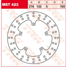 ТОРМОЗНОЙ ДИСК TRW (17110831) перёд зад MST423 ROUND FIXED 267