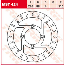 ТОРМОЗНОЙ ДИСК TRW (17110832) перёд MST424 ROUND FIXED 276