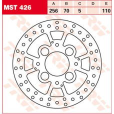 ТОРМОЗНОЙ ДИСК TRW (17110833) зад MST426 ROUND FIXED 256
