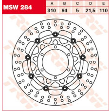 ТОРМОЗНОЙ ДИСК TRW (17110842) плавающий диск FL MSW284 -DESIGN