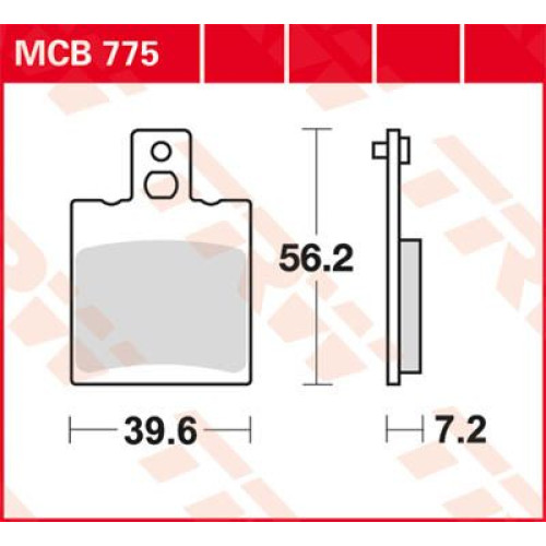 ТОРМОЗНЫЕ КОЛОДКИ TRW (17200179) MCB775 ALLROUND ORGANIC