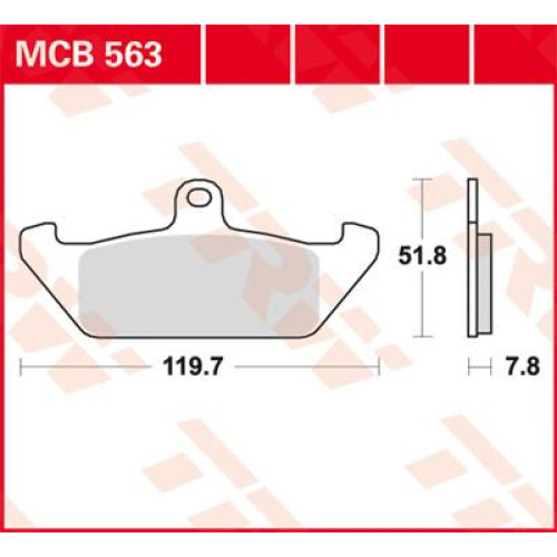 ТОРМОЗНЫЕ КОЛОДКИ TRW (17200185) MCB563 ALLROUND ORGANIC