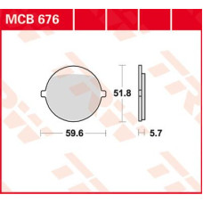 ТОРМОЗНЫЕ КОЛОДКИ TRW (17200188) MCB676 ALLROUND ORGANIC