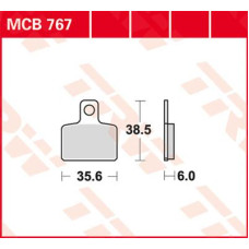 ТОРМОЗНЫЕ КОЛОДКИ TRW (17200191) MCB767 ALLROUND ORGANIC