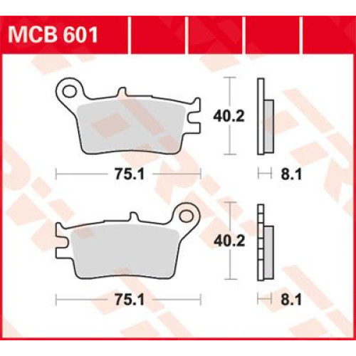 ТОРМОЗНЫЕ КОЛОДКИ TRW (17200193) MCB601 ALLROUND ORGANIC
