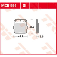 ТОРМОЗНЫЕ КОЛОДКИ TRW (17211029) внедорожное MCB554SI SI SINTER