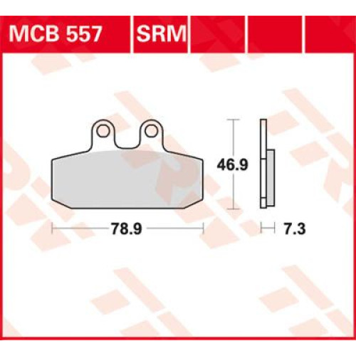 ТОРМОЗНЫЕ КОЛОДКИ TRW (17211031) 125 SINTER + SRM SINTER >125