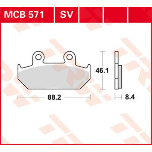 ТОРМОЗНЫЕ КОЛОДКИ TRW (17211037) SV дорожное MCB571SV SINTER PERFORMANCE ТОРМОЗНЫЕ КОЛОДКИ TRW (17211037) SV дорожное MCB571SV SINTER PERFORMANCE