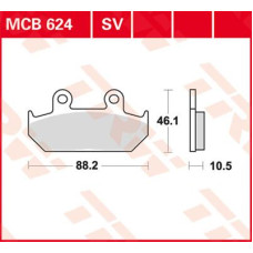 ТОРМОЗНЫЕ КОЛОДКИ TRW (17211069) SV дорожное MCB624SV SINTER PERFORMANCE