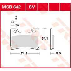 ТОРМОЗНЫЕ КОЛОДКИ TRW (17211073) SV дорожное MCB642SV SINTER PERFORMANCE