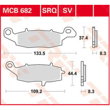 ТОРМОЗНЫЕ КОЛОДКИ TRW (17211110) SV дорожное MCB682SV SINTER PERFORMANCE