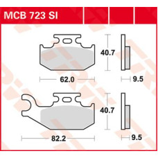 ТОРМОЗНЫЕ КОЛОДКИ TRW (17211132) внедорожное MCB723SI SI SINTER