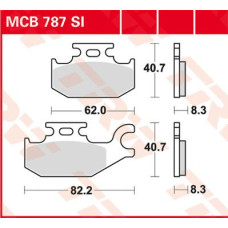 ТОРМОЗНЫЕ КОЛОДКИ TRW (17211178) внедорожное MCB787SI SI SINTER