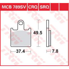 ТОРМОЗНЫЕ КОЛОДКИ TRW (17211182) SV дорожное MCB789SV SINTER PERFORMANCE