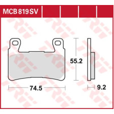 ТОРМОЗНЫЕ КОЛОДКИ TRW (17211293) SV дорожное MCB819SV SINTER PERFORMANCE