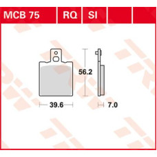 ТОРМОЗНЫЕ КОЛОДКИ TRW (17211325) внедорожное MCB75SI SI SINTER